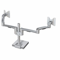 Hold Dual Monitor Arm 27 - 2×14 kg, silver